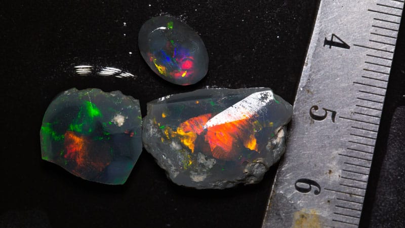 19.41 ct opal rubs 3 pieces