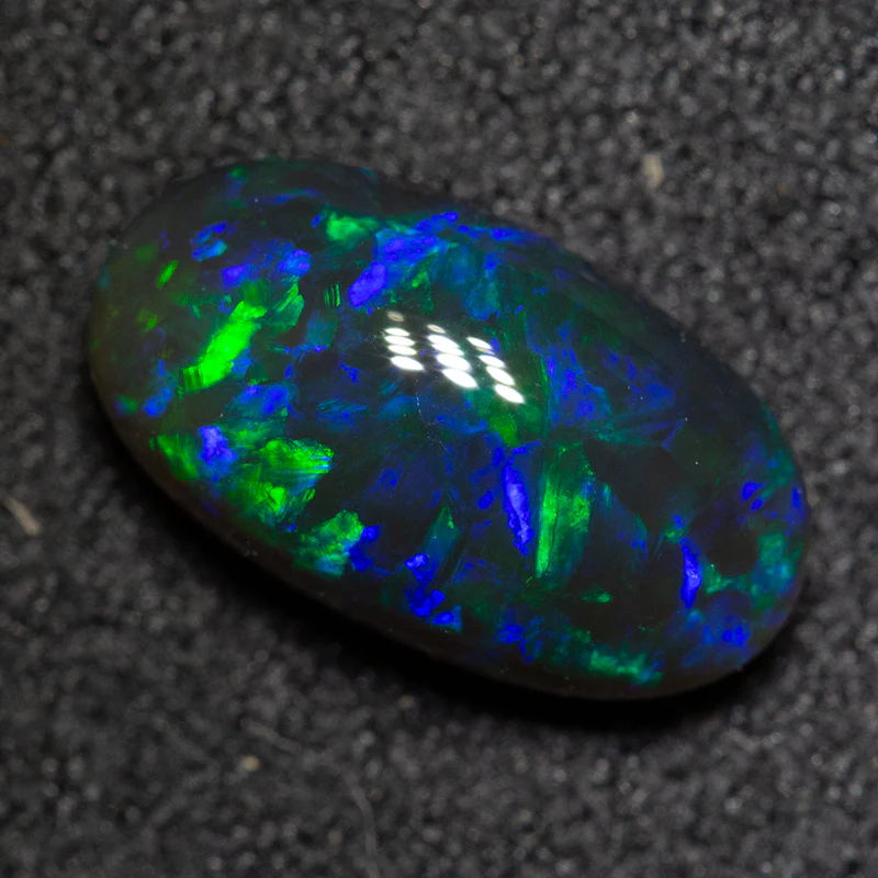 2.02 ct black opal 11.2x6.3x4.5mm