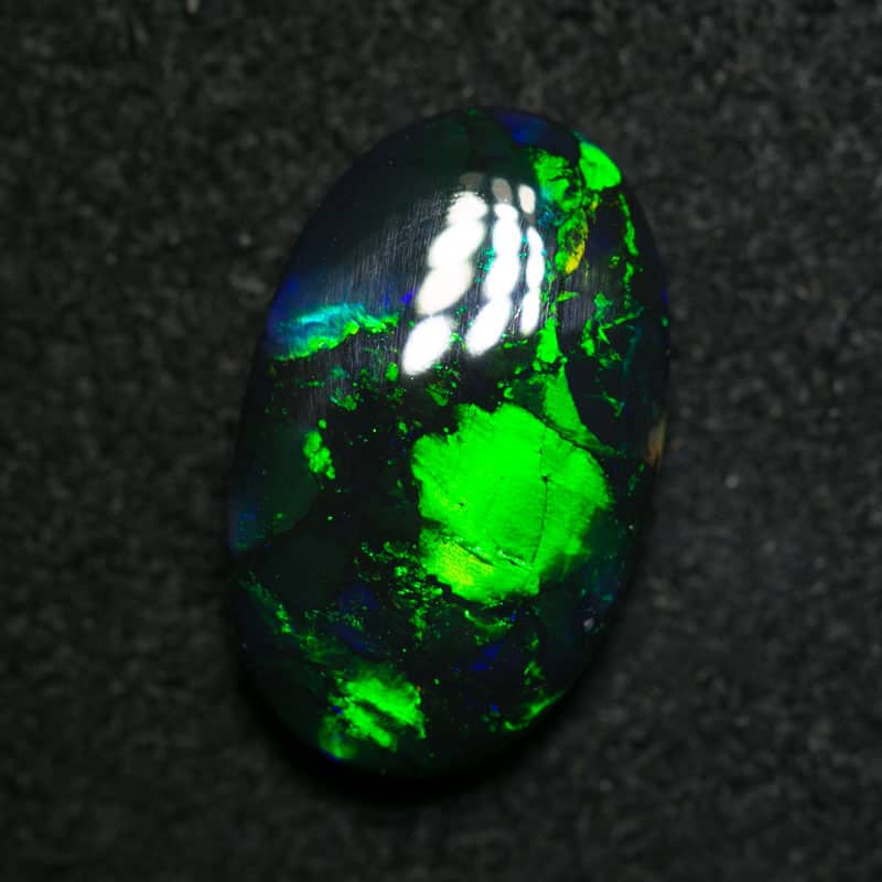 2.02 ct black opal 12x7x3mm
