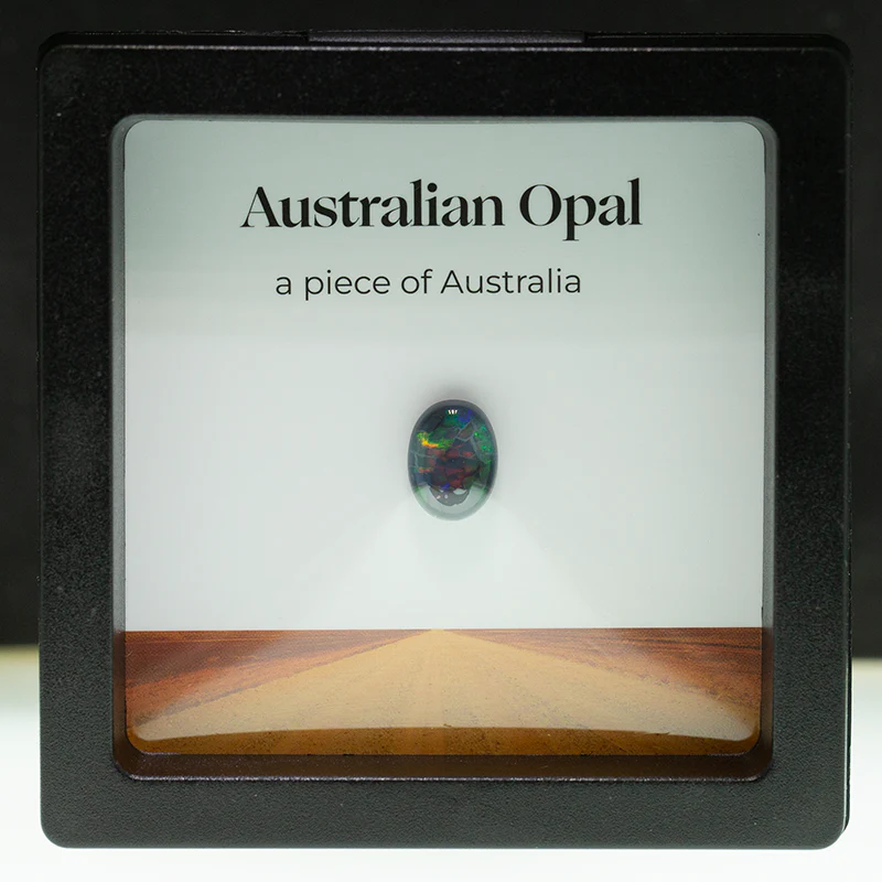 2.02 ct black opal treasure box