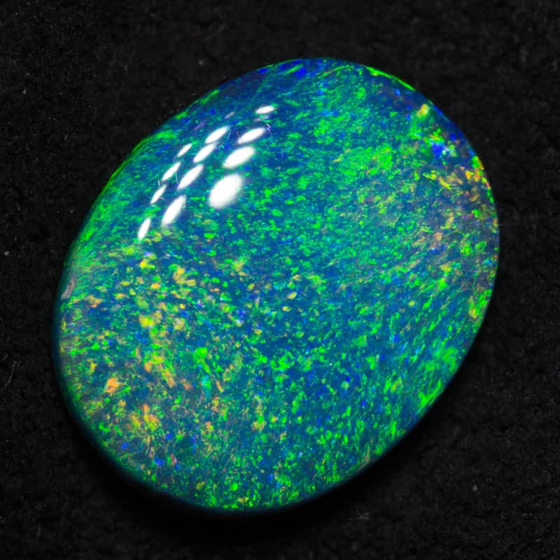 2.04 ct black opal 11.1x9.1x3mm