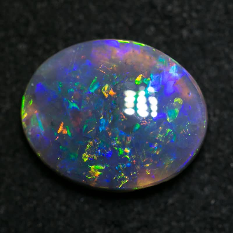 2.06 ct black opal 10.5x9x3.5mm