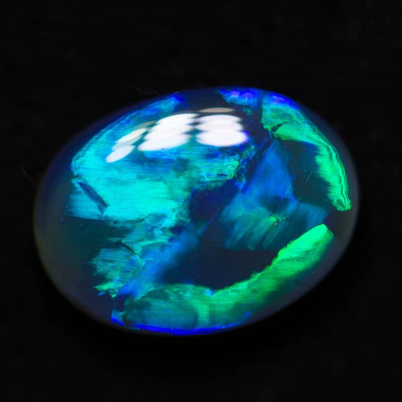 2.07 ct black opal 10x7.5x4mm