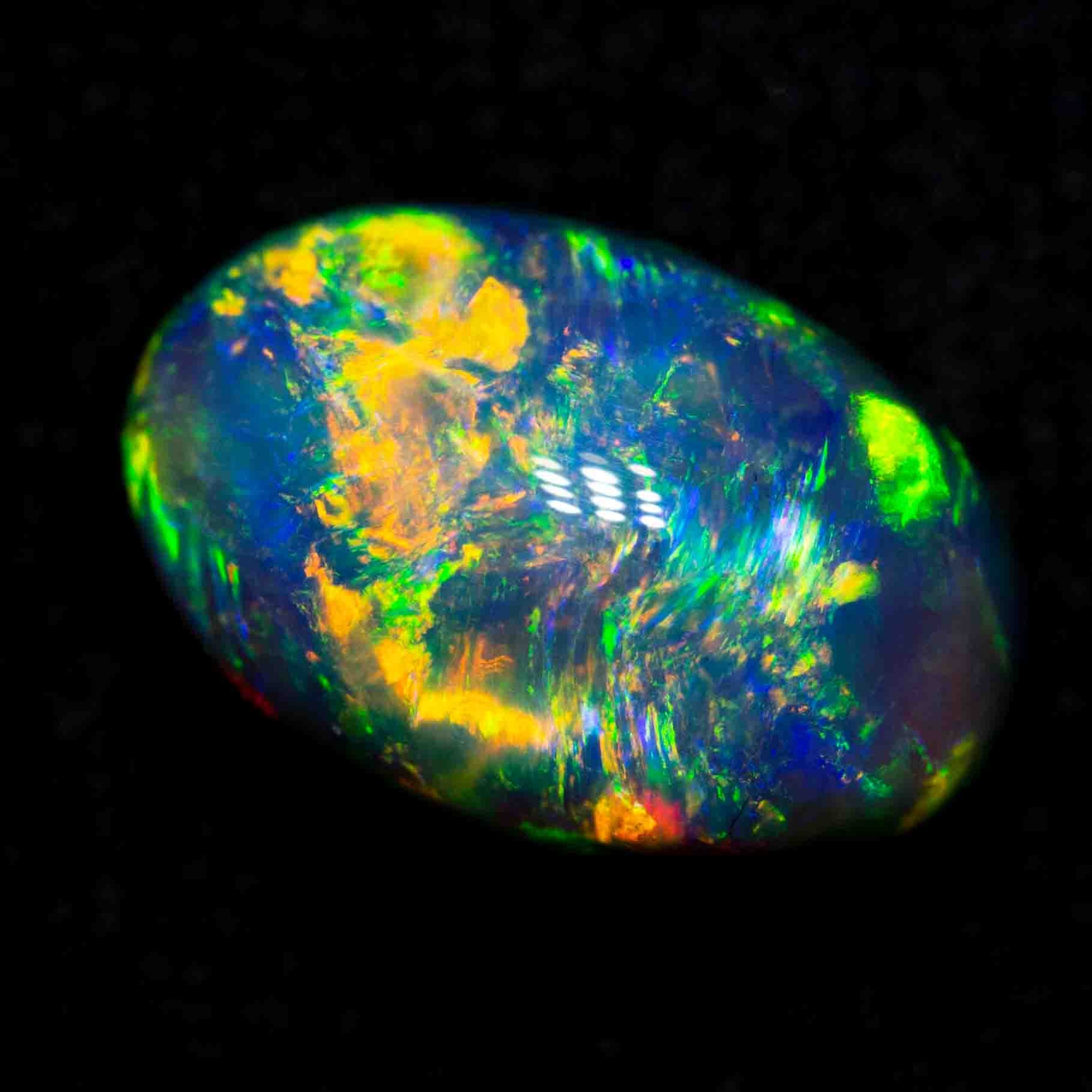 2.07 ct black opal 9.7x6.5x5.5mm