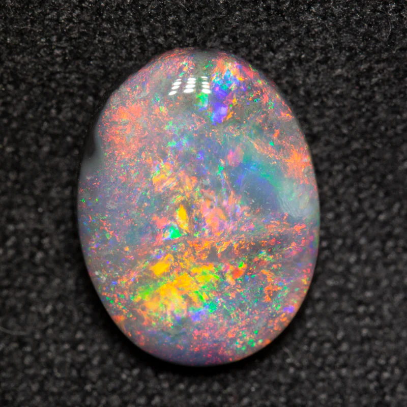 2.07 ct dark opal 10.9x8.3x3.3mm
