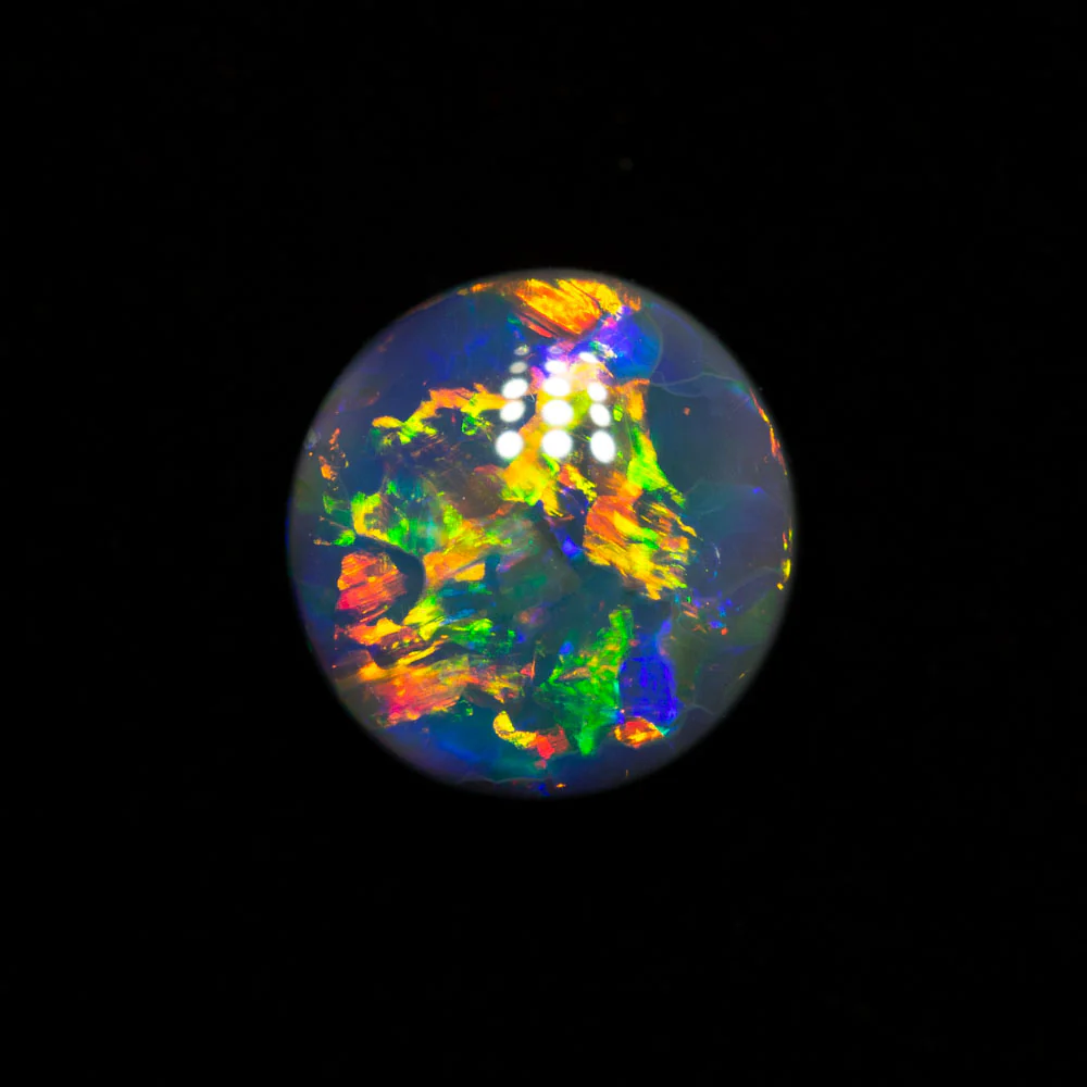 2.07 ct gem black opal 8.1x7.7x4.9mm - Image 2
