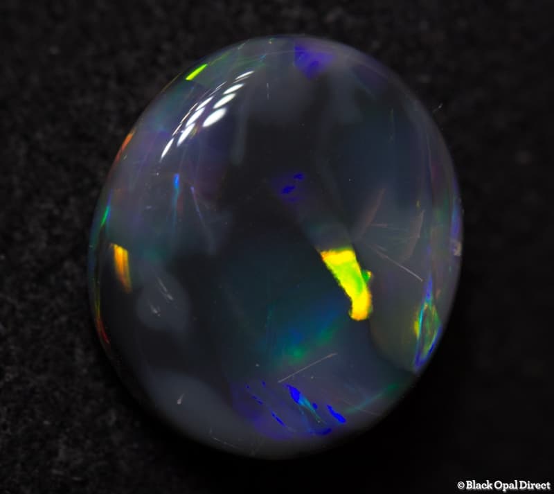 2.08 ct black opal 10x8.5x4mm