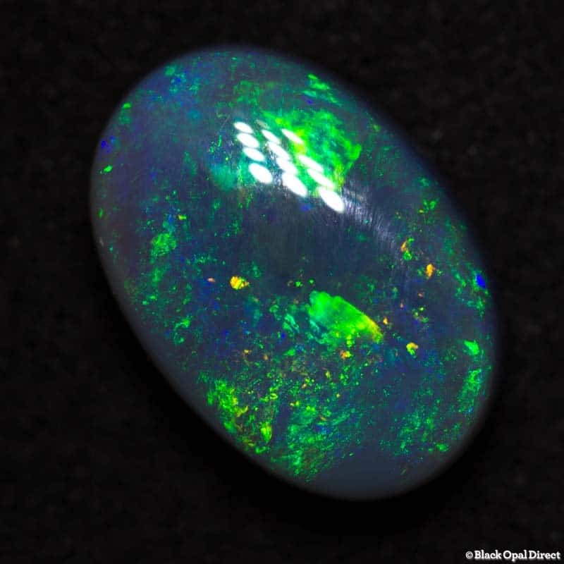 2.08 ct semi black opal 10x7x4mm