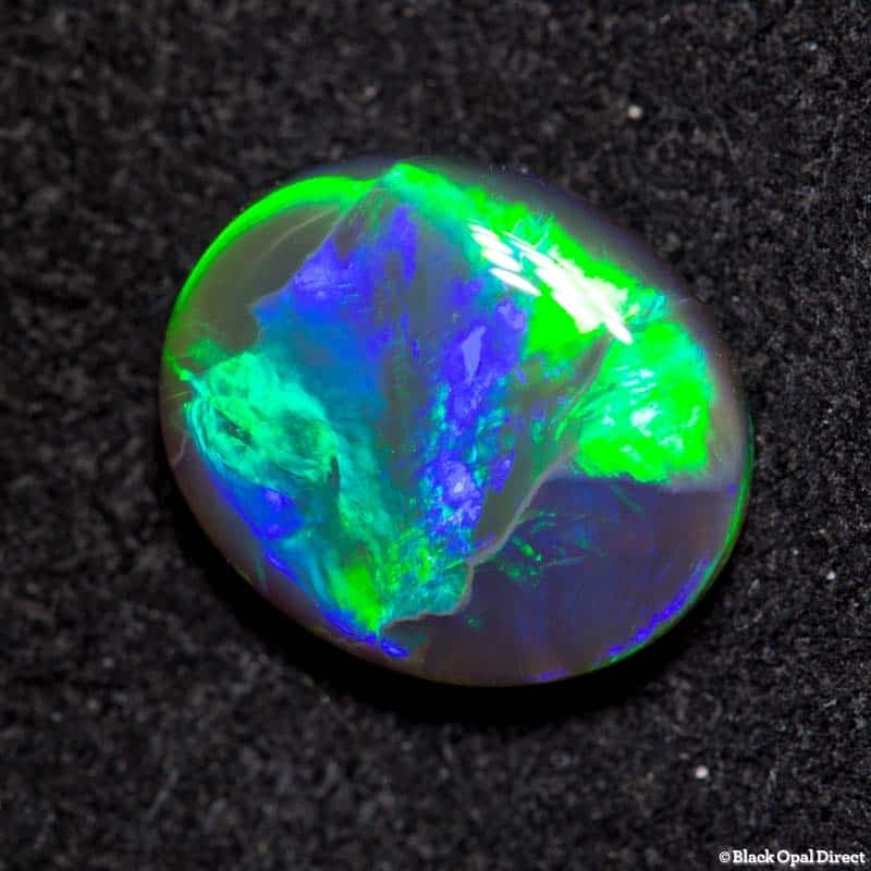 2.11 ct black opal 11x9x3.5mm