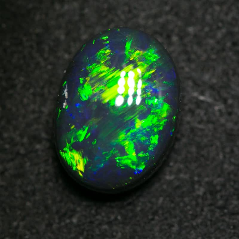 2.11 ct black opal 9.5x7x4.5mm