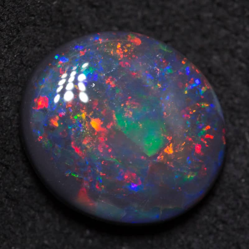 2.11 ct gem black opal 10.3x9x3mm