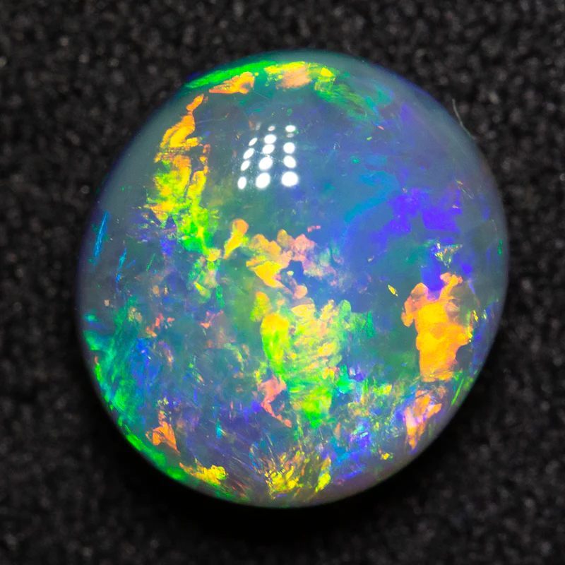 2.11 ct gem dark opal 9x8x4.5mm
