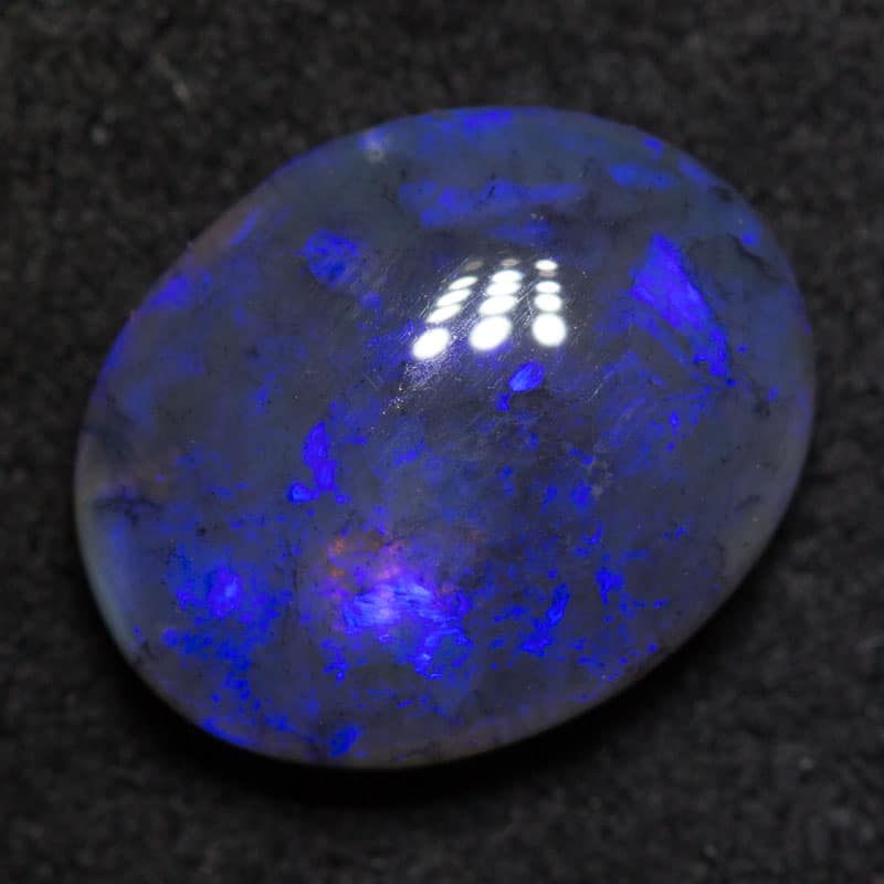 2.13 ct black crystal opal 10x8x4mm