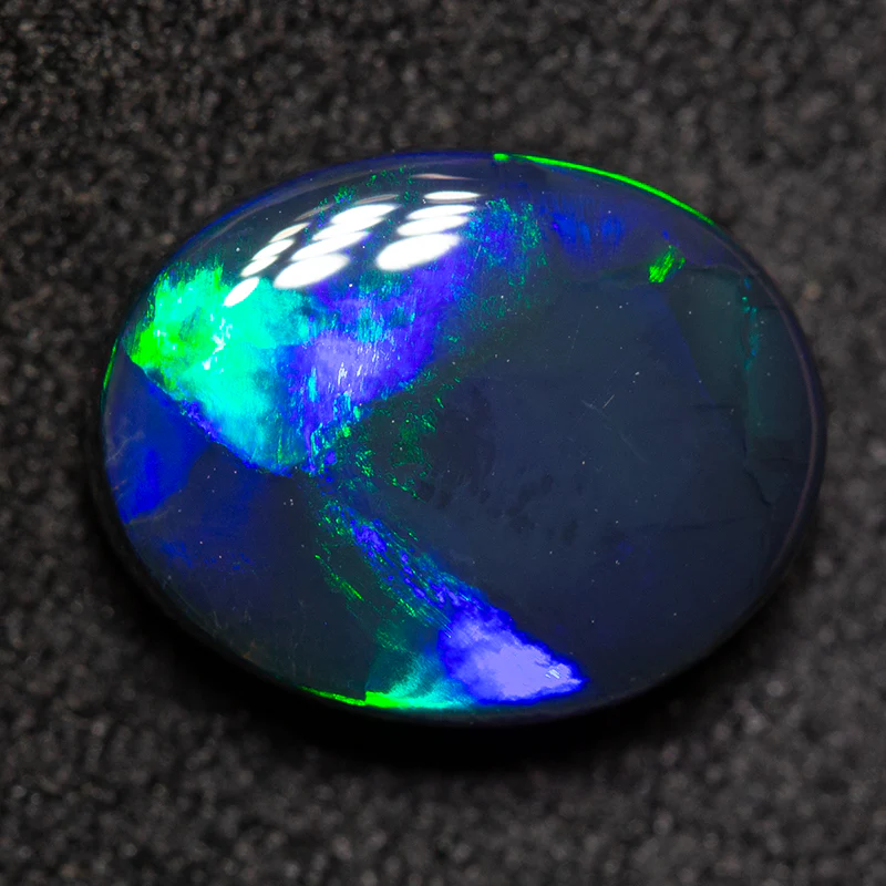 2.13 ct black opal 10.3x8.2x3.8mm