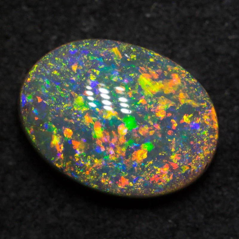 2.13 ct dark opal 9.6x7x4.4mm