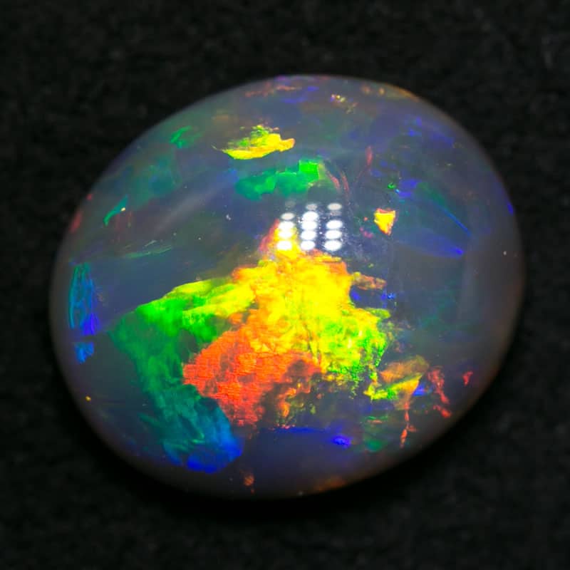 2.13 ct gem black opal 10x9x4mm