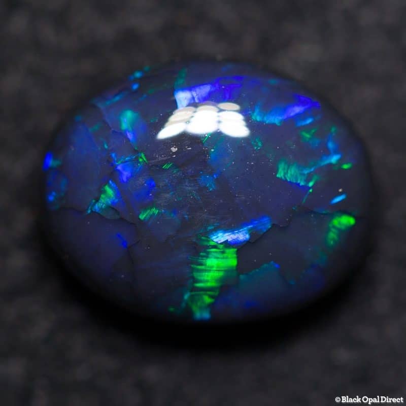 2.20 ct black opal 9.2x7.5x4.5mm