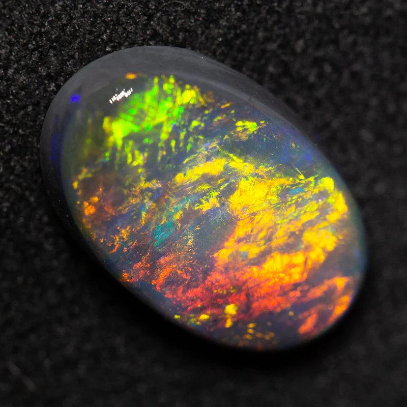 2.21 ct black opal 12.2x7.8x3.1mm