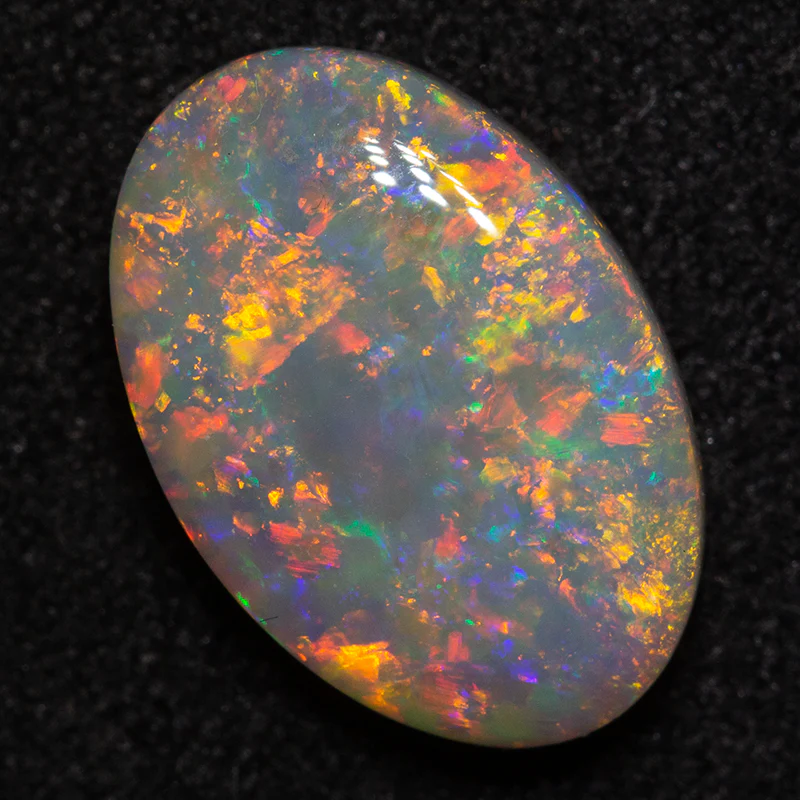 2.22 ct dark opal 11.7x8x3.8mm