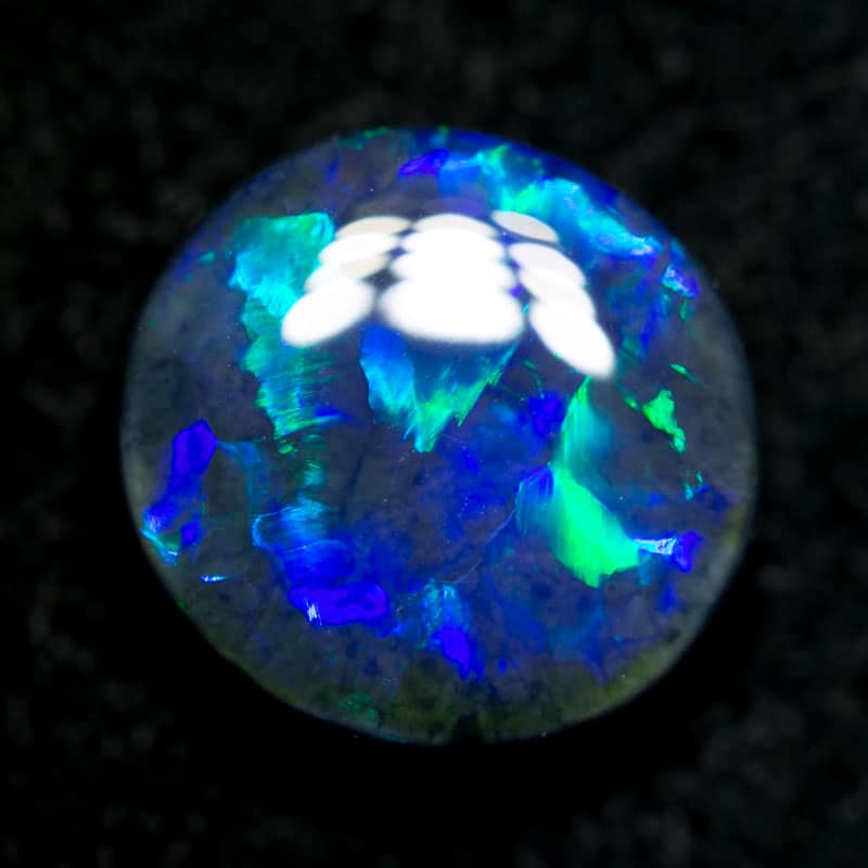 2.23 ct black opal 9x8.5x4.5mm