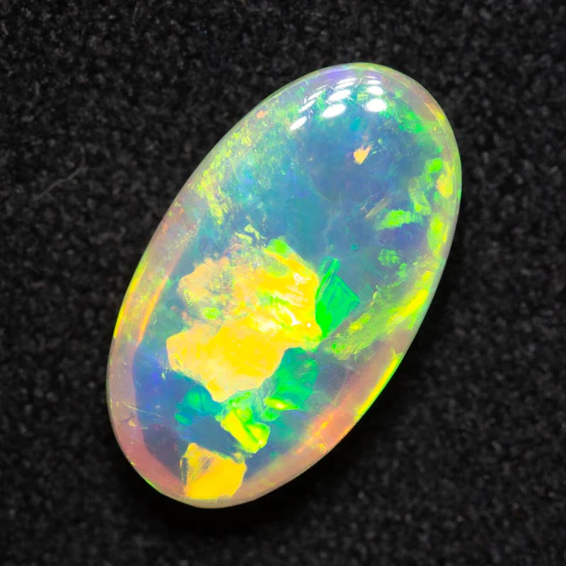 2.23 ct double-sided gem crystal opal 12x7x4.1mm - Image 2
