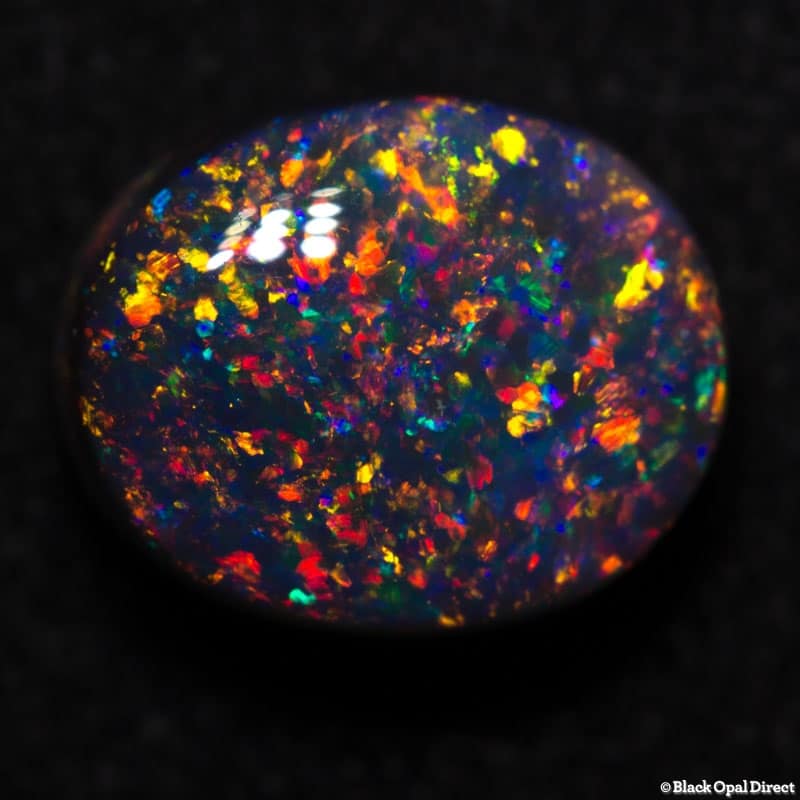 2.27 ct black opal gem 9x8x5mm