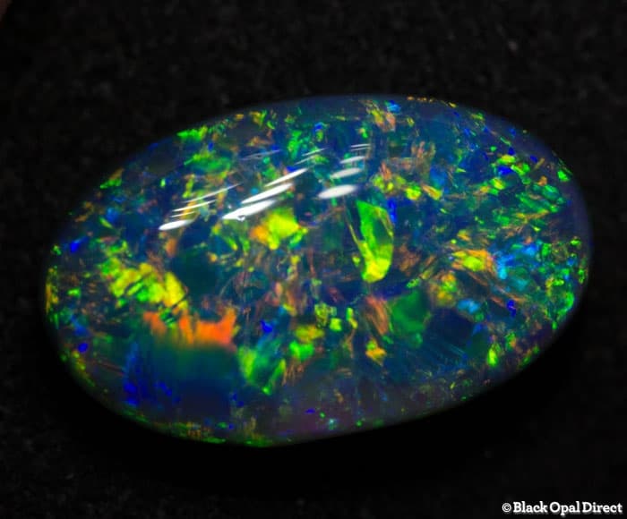 2.28 ct black opal gem 12x7x4mm Callum