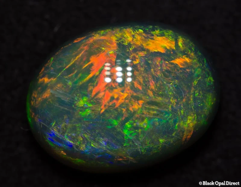 2.29 ct semi black opal 10x7.5x5mm