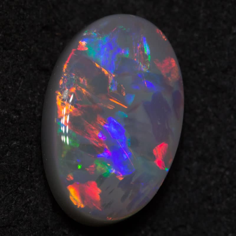 2.30 ct dark opal 11.6x7.5x4.2mm