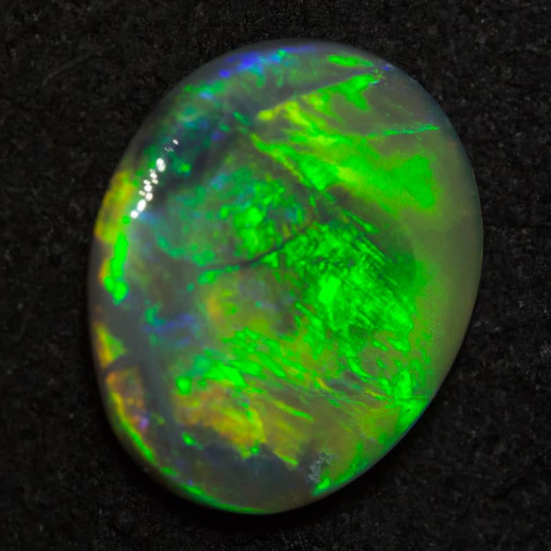 2.33 ct dark opal 11.5x10.3x3.1mm