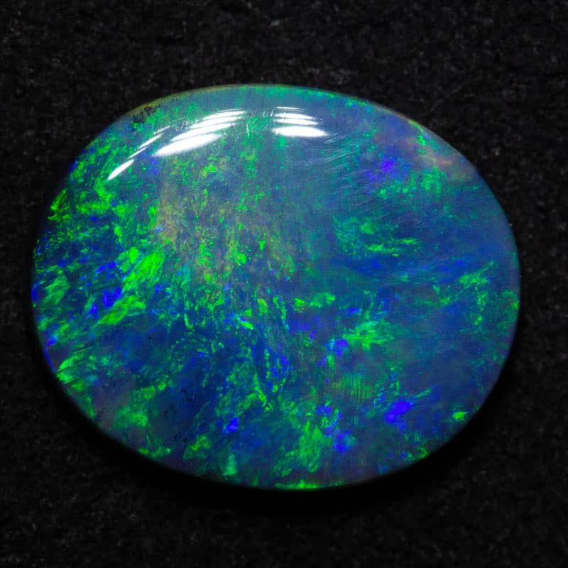 2.38 ct black opal 12x10x2.5mm