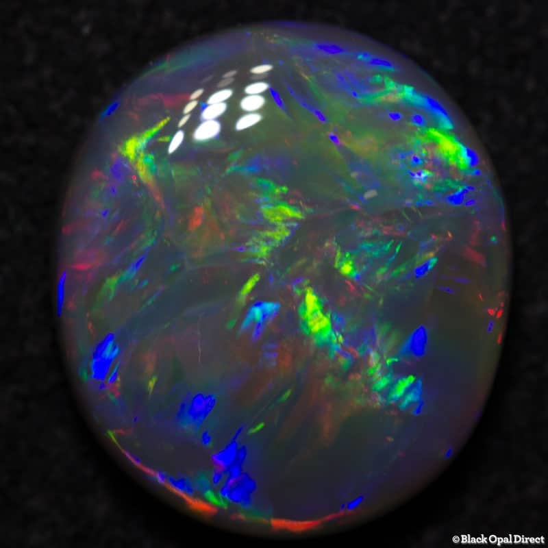 2.39 ct semi black opal gem 10x9x3mm