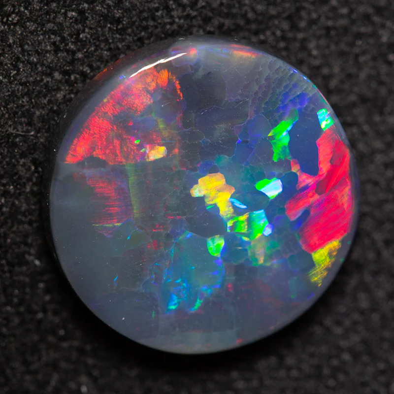 2.44 ct black opal 10.6x10.6x3.2mm