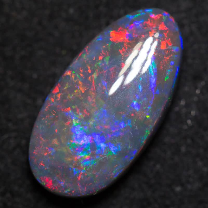 2.45ct black opal 13x6.7x4mm
