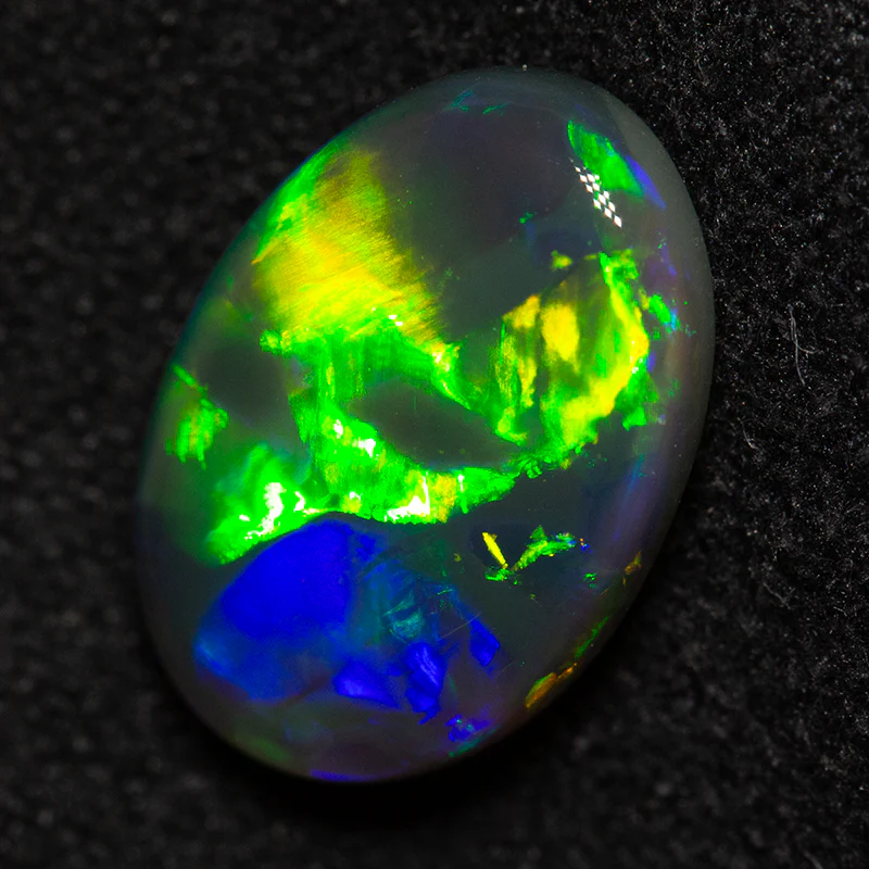 2.46 ct black opal 11.9x8.1x3.8mm