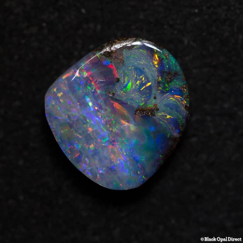 2.46 ct boulder opal 10x9x3mm