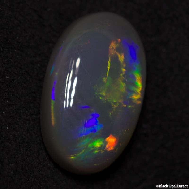 2.48 ct semi black opal 12x7x4mm
