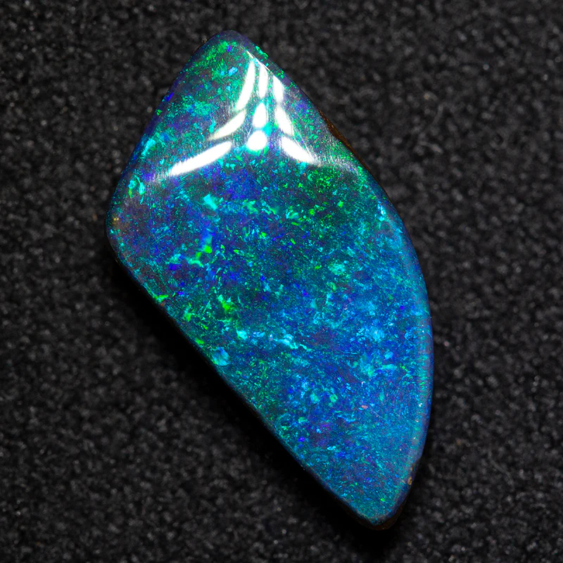 2.50 ct boulder opal 12.3x6.5x3.5mm
