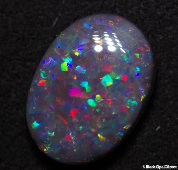 2.51 ct black opal 12x8.5x4mm