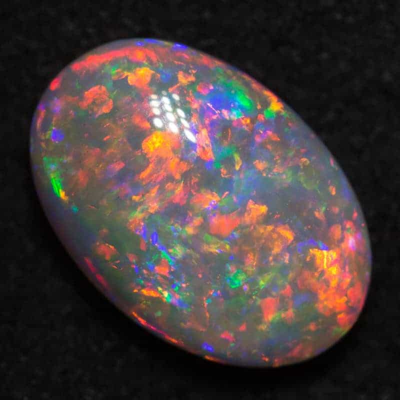 2.51 ct dark opal 11.3x7.8x4.4mm
