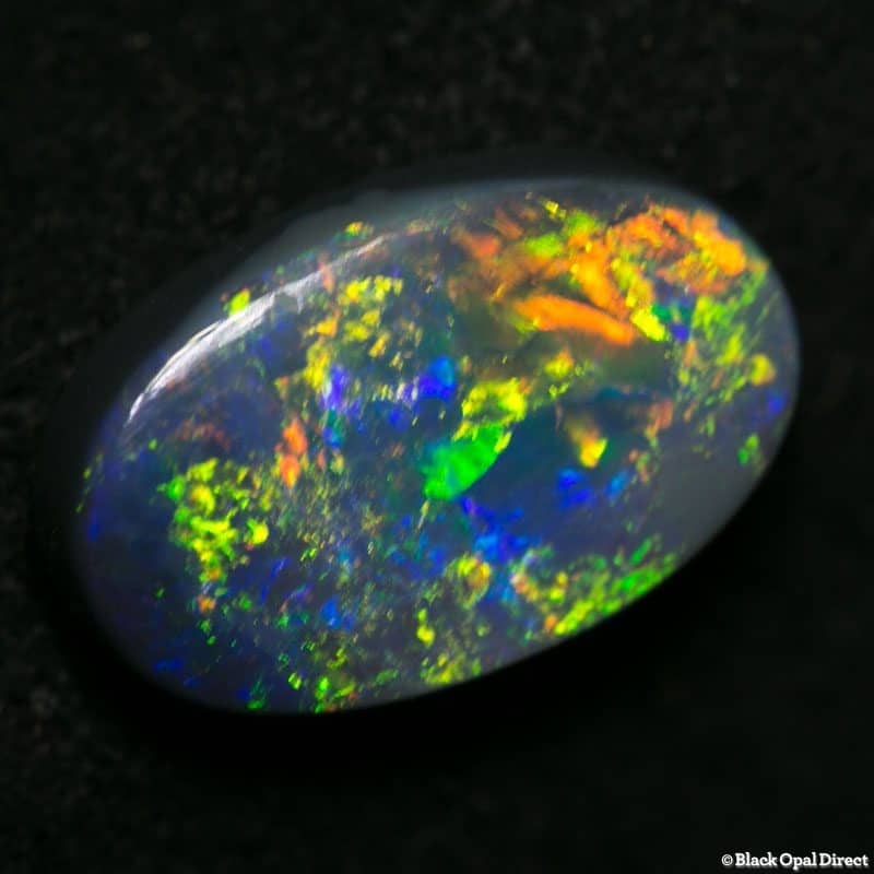 2.52 ct black opal 12x7.5x3mm