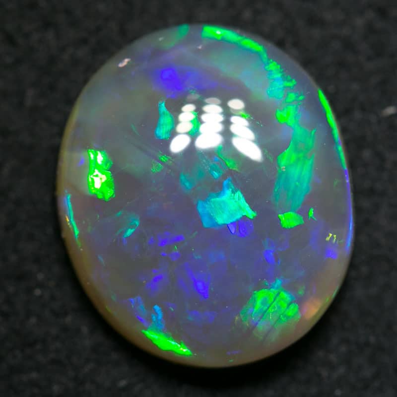 2.54 ct dark crystal opal 11x9x4mm