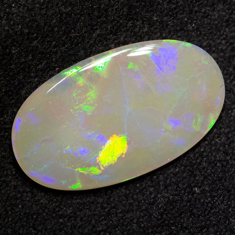 2.54 ct dark opal 17.1x9.8x2.1mm