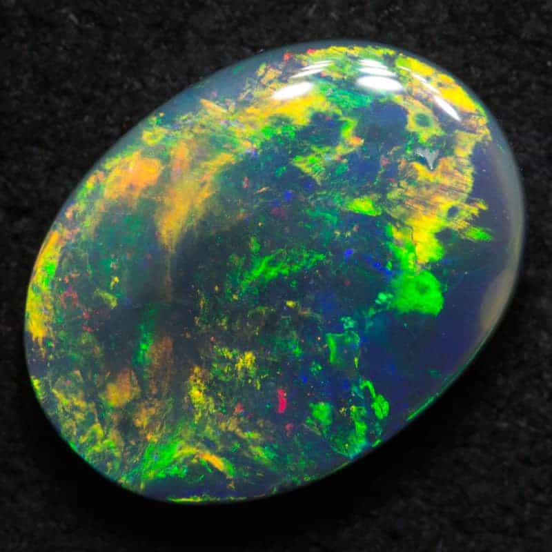 2.55 ct black opal 11.3x8.5x4mm