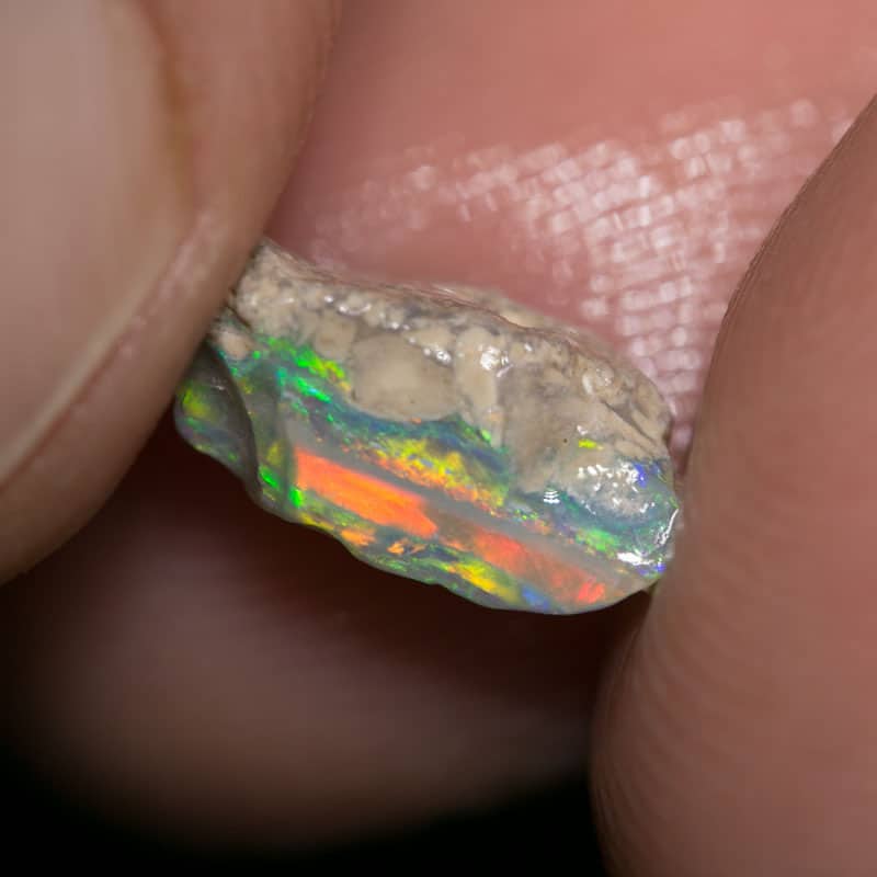 2.58 ct rough opal piece 12mm across