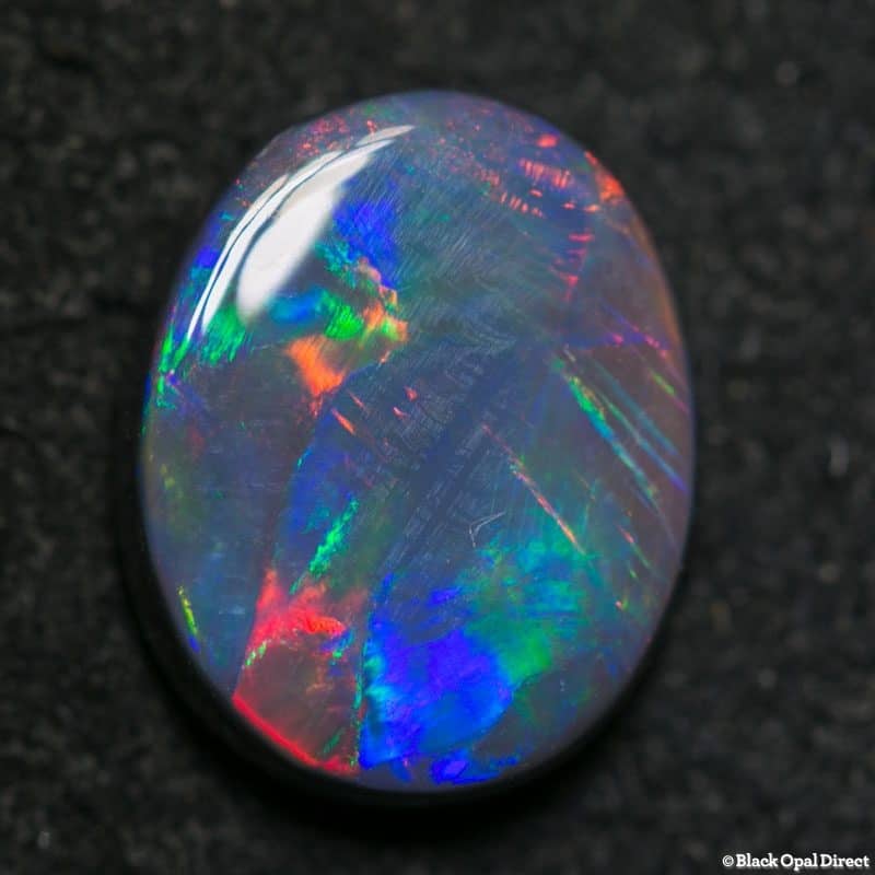 2.59 ct black opal gem 11.5x9x3mm
