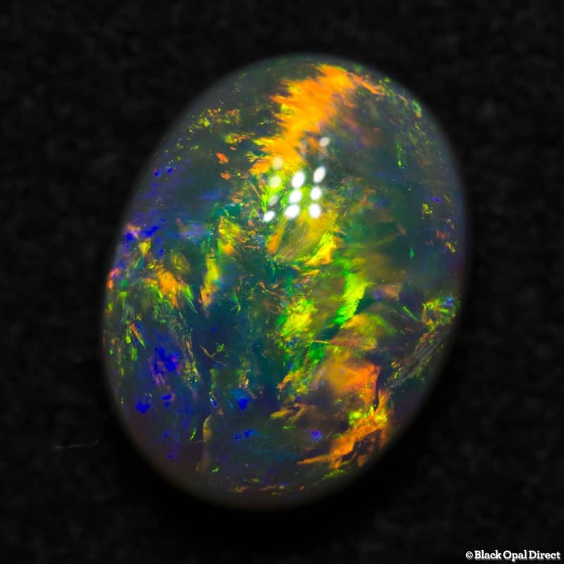 2.60 ct semi black opal gem 10x8x5mm
