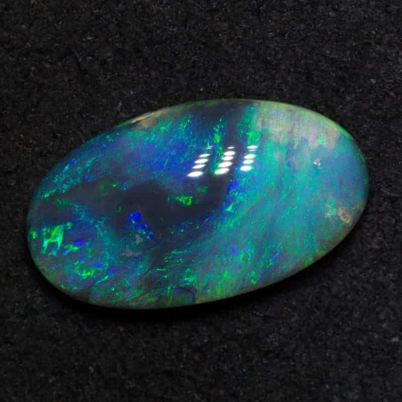 2.64ct black opal 13x7.6x3.9mm