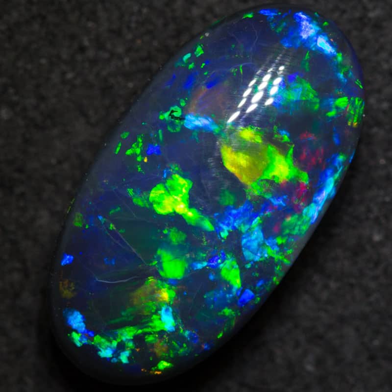 2.66 ct black opal 11x8.9x4.1mm