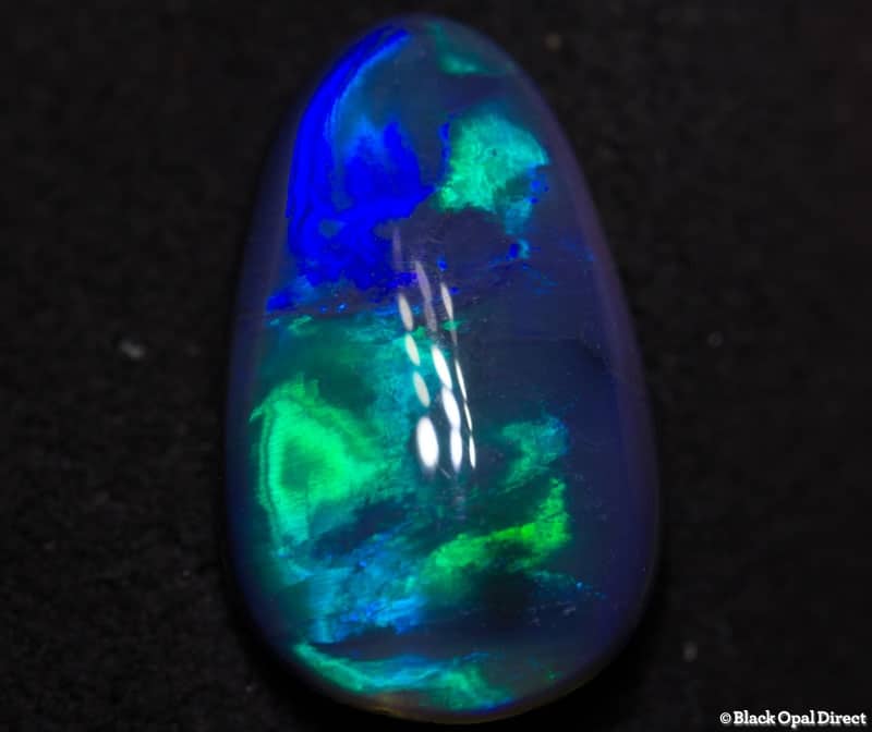 2.66 ct drop shaped black opal 13x8x4mm